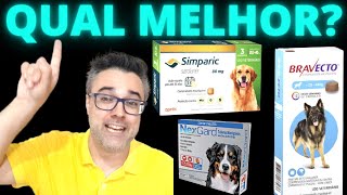 Qual o melhor SIMPARIC vs BRAVECTO vs NEXGARD  Como acabar com pulgas e carrapatos em cachorro [upl. by Julissa]