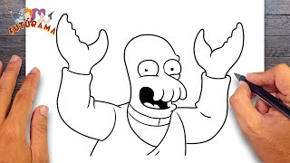 How to draw Zoidberg Futurama [upl. by Isla]