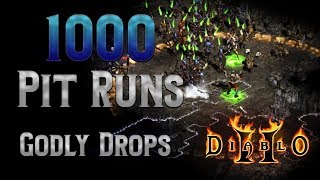 1000 Pits Runs  Godly Finds with the Pitzerker  Diablo 2 [upl. by Marriott]