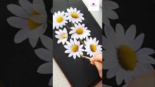 Beautiful daisies in onestroke artvideo artwork viral flowerpainting wocol [upl. by Cooperstein]