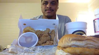 Churchs Chicken Mukbang [upl. by Rettke]