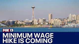 Seattle businesses brace for minimum wage hike  FOX 13 Seattle [upl. by Eusoj284]