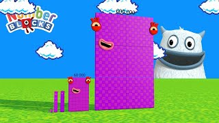 Numberblocks Comparison 6 60 600 60000 600000 from small to big number [upl. by Ettereve]