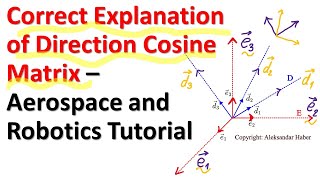 Correct Explanation of Direction Cosine Matrix  Aerospace and Robotics Tutorial [upl. by Animar259]