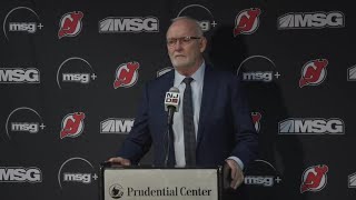 Hischier Miller Palat Lindy Ruff PostGame [upl. by Tegdig]