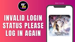 How to fix “Invalid login status Please log in again” in Wuthering Waves [upl. by Ennalorac427]