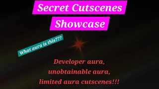 ALL DeveloperUnobtainableLimited Aura Cutsenes Showcase  Sols RNG [upl. by Tlaw]