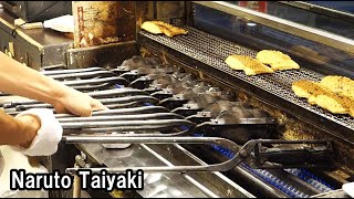 天然たいやき｜鳴門鯛焼本舗のたい焼き職人 Naruto Taiyaki in Osaka [upl. by Lexis]