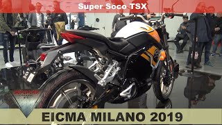 2020 V Moto Super Soco TSX Walkaround At EICMA 2019 Fiera Milano Rho [upl. by Mcculloch729]