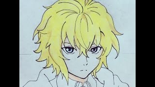 how to draw Mikaela Hyakuya Owari no Seraph [upl. by Eelime]