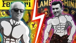 Ferruccio Lamborghini VS Enzo Ferrari  animated  Lamborghini vs Ferrari [upl. by Casey365]