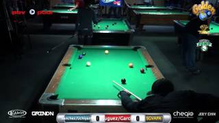 10  Golden Cue Charity 9Ball  SanchezUchiyama vs HuguezGarcia [upl. by Duester666]