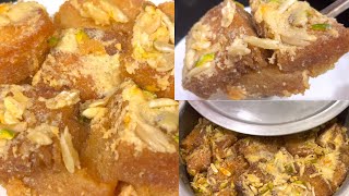 Double ka Meetha Hyderabadi Special Shadiyon wala Shahi tukde Bread Dessert Must try it👍 [upl. by Arracat]