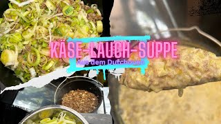 KäseLauchSuppe aus dem Dutchoven  4k cooking dutchoven food [upl. by Latoyia376]