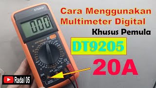 Cara menggunakan multimeter digital canggih murah DT9205A [upl. by Feledy]