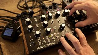 Moog Mother32  Holy Grail reverb  Strymon El Capistan [upl. by Serles]