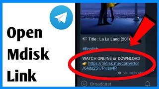 How To Open Mdisk Link In Telegram [upl. by Syd]