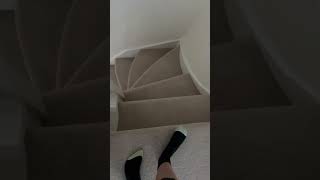 Walking down the stairs again 😃 funny descenders minecrafthumor [upl. by Etnemelc]