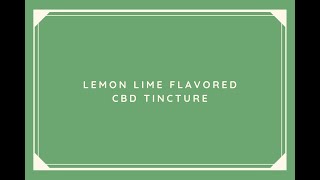 Hempworx Lemon Lime Flavored CBD Tincture [upl. by Nakasuji]