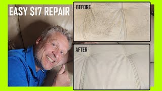 EASY How to Repair Cracks Wear amp Cuts on Leather Sofa Couch or Car Seat [upl. by Bron526]