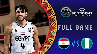 Group Phase  Egypt v Nigeria  Full Basketball Game  FIBA U18 AfroBasket 2024 [upl. by Tnomed]