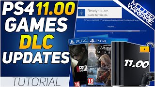 Installing PS4 Games DLC amp Updates on the 1100 Jailbreak [upl. by Eahsram]