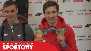 KAMIL STOCH pokazał wielką klasę Przyłożył swój medal do Piotra Żyły [upl. by Freyah656]