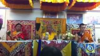 Initiation offered by HH Jigdal Dagchen Sakya at Maha Sandhi Yoga Center 111012 [upl. by Ailuj]