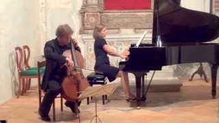 JBrahms Sonata per piano e cello in mi min Op 38 Concerti a SMaria di Castello Biancade [upl. by Retsam]