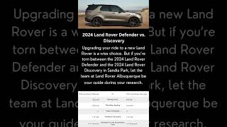 Land Rover Defender vs Land Rover Discovery Comparison  Land Rover Albuquerque shorts [upl. by Ahteres]