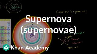 Supernova supernovae  Stars black holes and galaxies  Cosmology amp Astronomy  Khan Academy [upl. by Antipas]