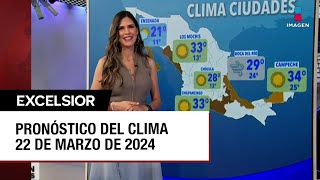 Clima para hoy 22 de marzo de 2024 [upl. by Yrrat]