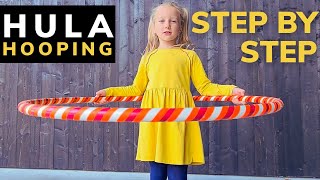 How to Hula Hoop 🌞🧡🌞 Tutorial for Kids [upl. by Lahey]