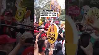 Lula chega para evendo de campanha de Boulos em São Paulo [upl. by Natika]