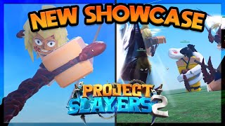 PSJ2 PROJECT SLAYERS 2 IS ALMOST HERE  Combat and Weapon Showcase Reaction  Project Slayers 2 [upl. by Eirroc]