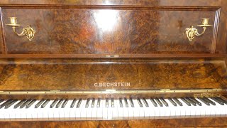 Sale Petite Antique 1912 C Bechstein Upright Piano Burr Walnut Cabinet Original Keys Tuned Serviced [upl. by Nawk]