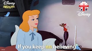 DISNEY SINGALONGS  A Dream Is A Wish  Cinderella Lyric Video  Official Disney UK [upl. by Ginder71]