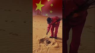 Chinas Great Green Wall Transforming the Gobi Desert into a Lush Forest shorts facts short [upl. by Cindi643]