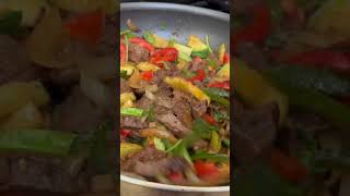 Fajitas de carne asada [upl. by Ellecrad]