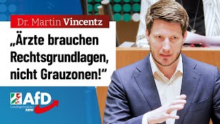 Schweigepflicht im Grenzbereich – Dr Martin Vincentz AfD [upl. by Yeldud]