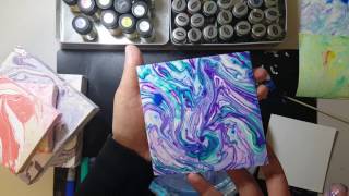 Water Marbling  Jot Marbling Kit from the Dollar Tree [upl. by Orville]