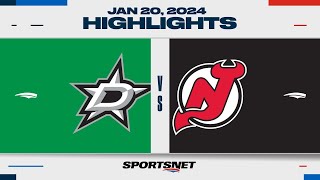 NHL Highlights  Stars vs Devils  January 20 2024 [upl. by Genet]