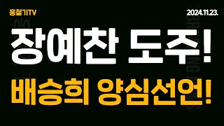 속보 장예찬 양심선언 글 내렸다 도망 이유는 이준석과 나눈 충격 대화 배승희 결단한 듯 논개정신 발휘한다 한동훈 끝났다 [upl. by Quiteria]