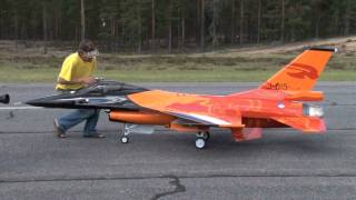 RC turbine jet F16 scale 14 [upl. by Arama164]