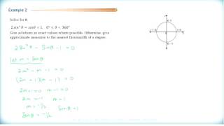 Math 3200  Ch4 Sec43  Solving Trigonometric Equations Part II [upl. by Argella]