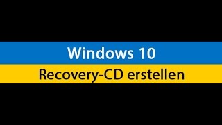 Windows 10 Wiederherstellungslaufwerk erstellen  Deutsch German [upl. by Harness772]