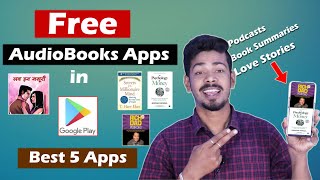 Free Audiobook apps  Best 5 Audiobook Apps in Play Store [upl. by Nahraf]