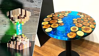 5 Amazing Epoxy Resin Creations  Resin Art [upl. by Dorothy403]