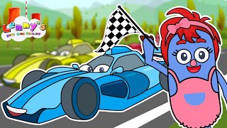 Wheels on the Racing Car  Richard the Racing Car  Best Cars amp Truck Videos for Kids [upl. by Ained]