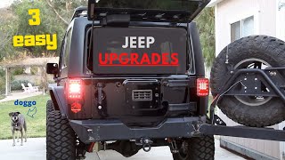 3 Easy Upgrades for the Jeep Wrangler Anyone Can Do [upl. by Yluj]